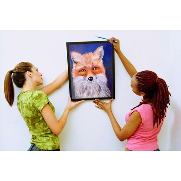 Red Fox Original Oil Painting 12x16 inches Wildlife Fine Art Portrait Hand Paint - Picture 4 of 10